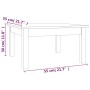 Couchtisch aus massivem weißem Kiefernholz, 55 x 55 x 30 cm von vidaXL, Couchtisch - Ref: Foro24-814230, Preis: 43,51 €, Raba...