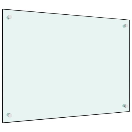Kitchen splash protection white tempered glass 70x50 cm by vidaXL, Kitchen tools and utensils - Ref: Foro24-249452, Price: 48...