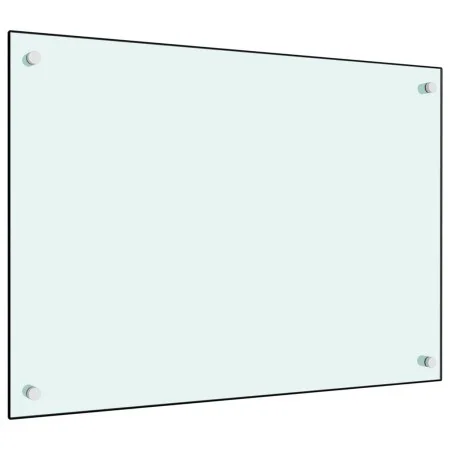 Protección salpicaduras cocina vidrio templado blanco 70x50 cm de vidaXL, Herramientas y utensilios de cocina - Ref: Foro24-2...
