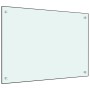 Kitchen splash protection white tempered glass 70x50 cm by vidaXL, Kitchen tools and utensils - Ref: Foro24-249452, Price: 48...