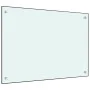 Protección salpicaduras cocina vidrio templado blanco 70x50 cm de vidaXL, Herramientas y utensilios de cocina - Ref: Foro24-2...