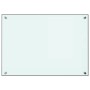 Kitchen splash protection white tempered glass 70x50 cm by vidaXL, Kitchen tools and utensils - Ref: Foro24-249452, Price: 48...