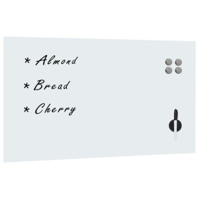 Magnetic glass wall board 120x60 cm by vidaXL, White boards - Ref: Foro24-285376, Price: 75,65 €, Discount: %