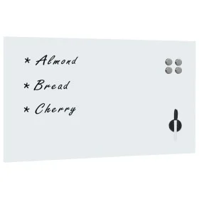 Magnetic glass wall board 120x60 cm by vidaXL, White boards - Ref: Foro24-285376, Price: 70,64 €, Discount: %