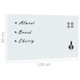 Magnetische Wandtafel Glas 120x60 cm von vidaXL, Whiteboards - Ref: Foro24-285376, Preis: 75,65 €, Rabatt: %