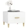 Mesa de centro madera contrachapada blanco 50x50x40 cm de vidaXL, Mesas de centro - Ref: Foro24-812708, Precio: 41,12 €, Desc...