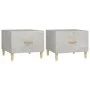 Coffee table 2 pcs concrete gray engineered wood 50x50x40cm by vidaXL, Coffee table - Ref: Foro24-812717, Price: 59,99 €, Dis...