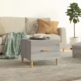 Sonoma gray plywood coffee table 50x50x40 cm by vidaXL, Coffee table - Ref: Foro24-817533, Price: 36,94 €, Discount: %