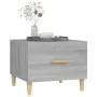 Mesa de centro madera contrachapada gris Sonoma 50x50x40 cm de vidaXL, Mesas de centro - Ref: Foro24-817533, Precio: 37,09 €,...
