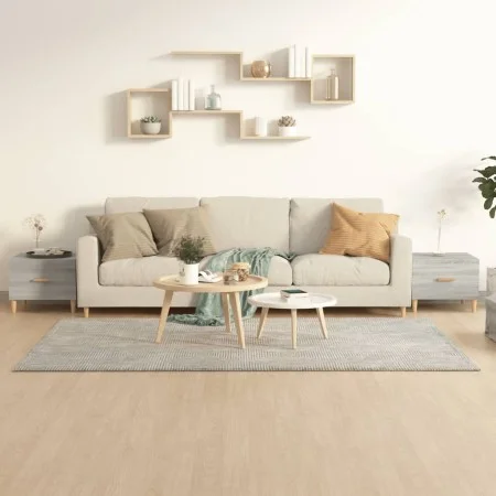 Mesas de centro 2 uds madera ingeniería gris Sonoma 50x50x40 cm de vidaXL, Mesas de centro - Ref: Foro24-817534, Precio: 61,8...
