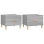 Coffee tables 2 units Sonoma gray engineered wood 50x50x40 cm by vidaXL, Coffee table - Ref: Foro24-817534, Price: 62,38 €, D...