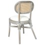 Sillas de comedor 2 unidades lino gris