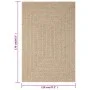 ZIZUR Jute-Look-Teppich für drinnen und draußen, 120 x 170 cm von vidaXL, Teppiche - Ref: Foro24-364831, Preis: 63,38 €, Raba...