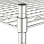 Estantería de 3 niveles con ruedas cromado 60x35x81 cm 150 kg by vidaXL, Industrial shelving - Ref: Foro24-324625, Price: 58,...
