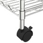 Chromregal mit 3 Ebenen und Rädern, 60x35x81 cm, 150 kg. von vidaXL, Industrieregale - Ref: Foro24-324625, Preis: 58,77 €, Ra...