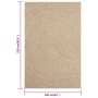 ZIZUR Teppich Jute Optik Innen und Außen 160x230 cm von vidaXL, Teppiche - Ref: Foro24-364841, Preis: 100,89 €, Rabatt: %