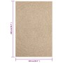 ZIZUR Jute-Look-Teppich für drinnen und draußen, 140 x 200 cm von vidaXL, Teppiche - Ref: Foro24-364840, Preis: 84,29 €, Raba...