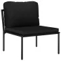 5-teiliges Gartenmöbel-Set mit schwarzen PVC-Kissen von vidaXL, Gartensets - Ref: Foro24-48590, Preis: 266,24 €, Rabatt: %