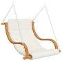 Swing with cushion solid fir wood with teak finish by vidaXL, Garden rockers - Ref: Foro24-3200617, Price: 364,72 €, Discount: %