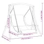 Swing with cushion solid fir wood with teak finish by vidaXL, Garden rockers - Ref: Foro24-3200617, Price: 364,72 €, Discount: %