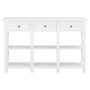 Weißer Konsolentisch aus Holzwerkstoff, 110 x 30 x 76 cm von vidaXL, Konsolentische - Ref: Foro24-355222, Preis: 162,39 €, Ra...