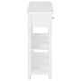 Weißer Konsolentisch aus Holzwerkstoff, 110 x 30 x 76 cm von vidaXL, Konsolentische - Ref: Foro24-355222, Preis: 162,39 €, Ra...