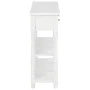 White engineered wood console table 110x30x76 cm by vidaXL, console tables - Ref: Foro24-355222, Price: 151,70 €, Discount: %