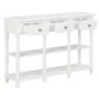 White engineered wood console table 110x30x76 cm by vidaXL, console tables - Ref: Foro24-355222, Price: 151,70 €, Discount: %