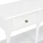 White engineered wood console table 110x30x76 cm by vidaXL, console tables - Ref: Foro24-355222, Price: 151,70 €, Discount: %