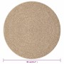 ZIZUR Jute-Look Innen- und Außenteppich 90 cm von vidaXL, Teppiche - Ref: Foro24-364835, Preis: 40,43 €, Rabatt: %