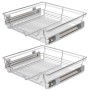 Removable wire trays 2 units silver 600 mm by vidaXL, Kitchen utensil containers - Ref: Foro24-50481, Price: 70,92 €, Discoun...