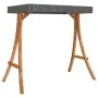 Swing bench with awning solid fir wood with teak finish by vidaXL, Garden rockers - Ref: Foro24-3200628, Price: 326,97 €, Dis...