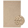ZIZUR Jute-Look-Teppich für drinnen und draußen, 160 x 150 cm von vidaXL, Teppiche - Ref: Foro24-364833, Preis: 99,67 €, Raba...