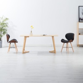 Esszimmerstühle 2 Einheiten Stoff und gebogenes Holz dunkelgrau von vidaXL, Essstühle - Ref: Foro24-283142, Preis: 228,22 €, ...