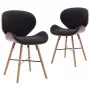 Dining chairs, 2 units, dark gray fabric and curved wood by vidaXL, dining chairs - Ref: Foro24-283142, Price: 224,38 €, Disc...