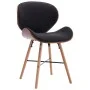 Dining chairs, 2 units, dark gray fabric and curved wood by vidaXL, dining chairs - Ref: Foro24-283142, Price: 224,38 €, Disc...