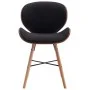Dining chairs, 2 units, dark gray fabric and curved wood by vidaXL, dining chairs - Ref: Foro24-283142, Price: 224,38 €, Disc...