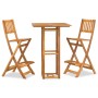 Gartenbar-Möbelset 3-teilig massives Akazienholz von vidaXL, Gartensets - Ref: Foro24-3104961, Preis: 301,65 €, Rabatt: %
