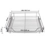 Herausnehmbare Drahtkörbe 2 Einheiten silber 600 mm von vidaXL, Behälter für Küchenutensilien - Ref: Foro24-50481, Preis: 70,...