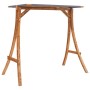 Swing lounger with awning solid fir wood teak finish by vidaXL, Garden rockers - Ref: Foro24-3200620, Price: 408,29 €, Discou...