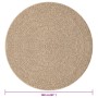 ZIZUR Teppich in Juteoptik für drinnen und draußen, 160 cm von vidaXL, Teppiche - Ref: Foro24-364837, Preis: 85,84 €, Rabatt: %