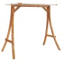 Swing bench with awning solid fir wood with teak finish by vidaXL, Garden rockers - Ref: Foro24-3200621, Price: 415,20 €, Dis...