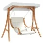 Swing with cushion and awning in solid fir wood by vidaXL, Garden rockers - Ref: Foro24-3200629, Price: 345,89 €, Discount: %