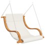 Swing with cushion and awning in solid fir wood by vidaXL, Garden rockers - Ref: Foro24-3200629, Price: 324,86 €, Discount: %