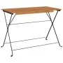 Klappbares Cafeteria-Möbel 5-tlg. massives Akazienholz und Stahl von vidaXL, Gartensets - Ref: Foro24-3152098, Preis: 230,41 ...
