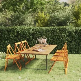 Folding garden chairs 6 pcs solid acacia wood by vidaXL, Garden chairs - Ref: Foro24-3104964, Price: 203,50 €, Discount: %