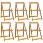 Klappbare Gartenstühle 6 Stück aus massivem Akazienholz von vidaXL, Gartenstühle - Ref: Foro24-3104964, Preis: 203,50 €, Raba...