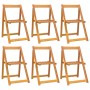 Klappbare Gartenstühle 6 Stück aus massivem Akazienholz von vidaXL, Gartenstühle - Ref: Foro24-3104964, Preis: 210,29 €, Raba...