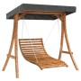 Tumbona columpio con toldo madera maciza abeto acabado de teca von vidaXL, Gartenwippen - Ref: Foro24-3200626, Preis: 386,61 ...