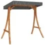 Tumbona columpio con toldo madera maciza abeto acabado de teca by vidaXL, Garden rockers - Ref: Foro24-3200626, Price: 392,84...